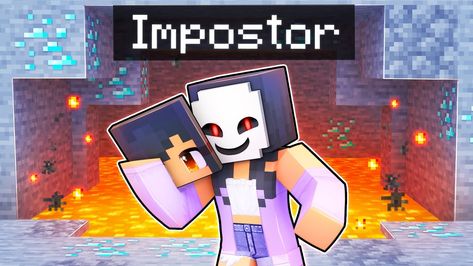 There's An IMPOSTOR Aphmau In Minecraft! Aphmau Videos, Aphmau Youtube, Human Fall Flat, Aphmau Pictures, Aphmau And Aaron, Bamboo Diy, Kawaii Chan, Pusheen Cute, The Floor Is Lava