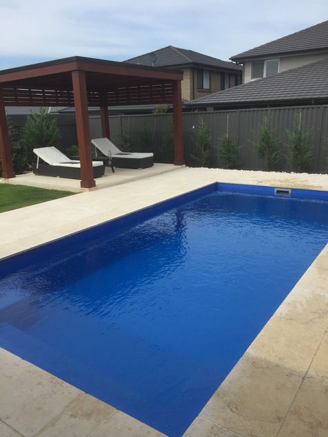 Dark Blue Pool Liner, Costal Country, Dark Blue Pool, Outdoor Herb Garden, Plunge Pools, Pool Liner, Pool Backyard, Pool Liners, Backyard Pools