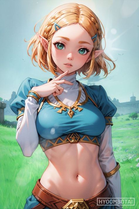 Princess Zelda Art, Princesa Zelda, Nintendo Princess, Anime Elf, Zelda Breath Of The Wild, Zelda Art, Legend Of Zelda Breath, Zelda Breath, Breath Of The Wild