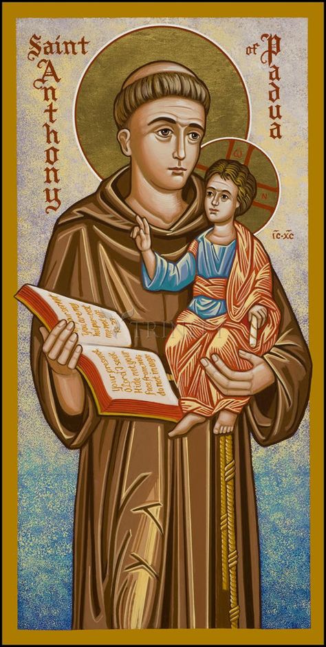 St. Anthony of Padua – trinitystores Saint Antony, St Anthony Of Padua, Anthony Of Padua, Saint Anthony Of Padua, Catholic Images, St Anthony, Art Sacre, Keyhole Hanger, Saint Anthony