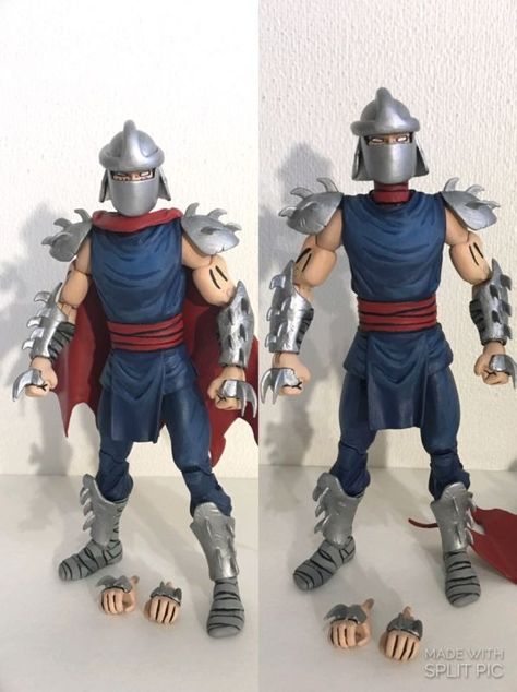 IDW Neca Shredder (Teenage Mutant Ninja Turtles) Custom Action Figure Baxter Stockman, Cape Scarf, Velvet Cape, Custom Action Figures, Mutant Ninja, Teenage Mutant Ninja Turtles, Teenage Mutant Ninja, Teenage Mutant, Ninja Turtles