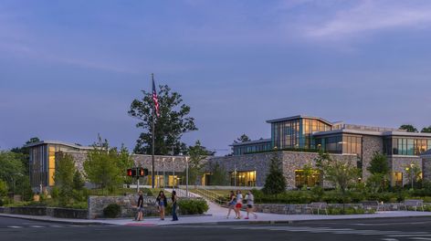 New Canaan Library Lectures Hall, Cove Lighting, Lifelong Learning, New Canaan, Modular Lounges, Wall Exterior, Inclusive Design, Water Management, Educational Projects