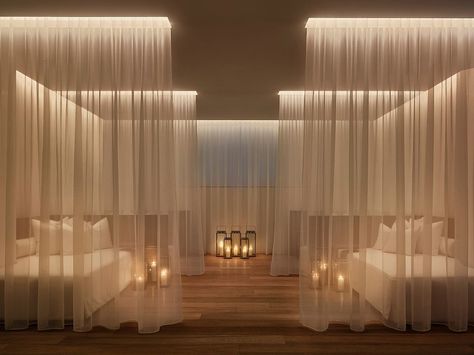 The Spa at The Edition Hotel in Miami   http://www.popsugar.com/beauty/Best-Beauty-Spas-World-37391584 Spa Relaxation Room, Deco Spa, Miami Beach Edition, Dreams Spa, Spa Room Decor, Spa Interior Design, Spa Rooms, Spa Interior, Dekorasi Kamar Tidur