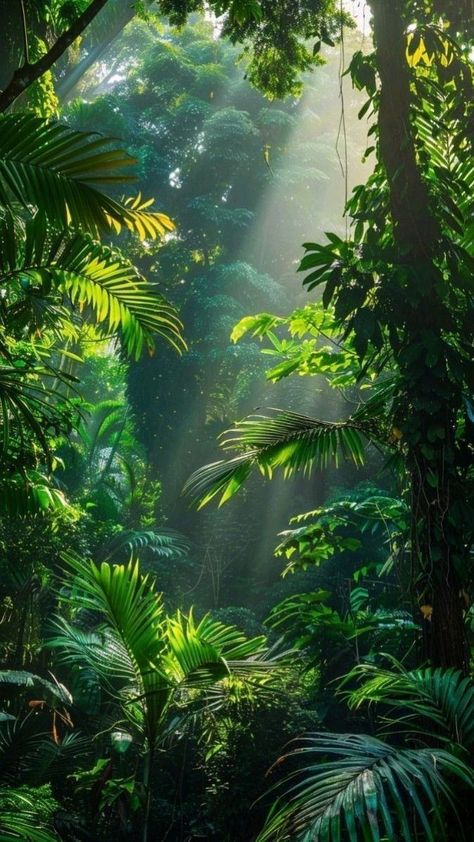 Jungle Landscape Photography, Jungle Scenery Landscapes, Tropical Rain Forest Aesthetic, Jungle Background Drawing, Tropical Rainforest Aesthetic, Dark Jungle Aesthetic, Tropical Rainforest Photography, Amazon Rainforest Aesthetic, Rain Forest Aesthetic