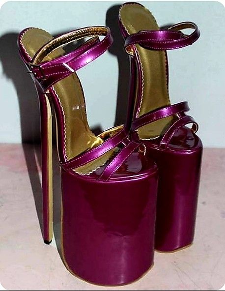 Best High Heels, 12 Inch Heels, Heel Sandals Outfit, Ankle Strap Chunky Heels, Extreme High Heels, Big Yard, High Heels Boots, Heel Accessories, Toe Post Sandals