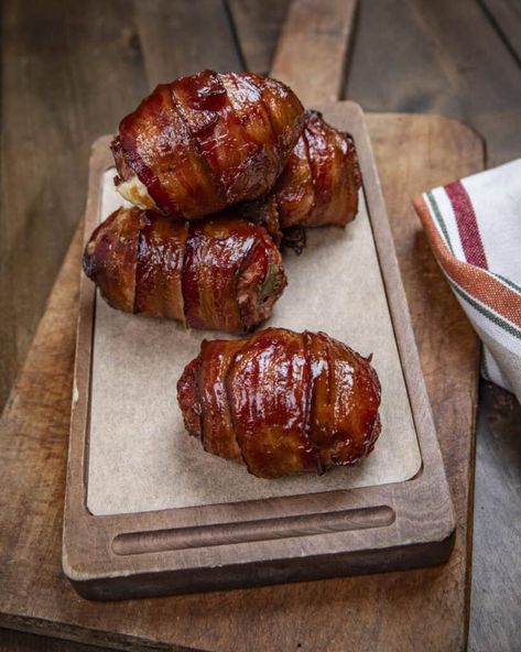 Bacon wrapped armadillo eggs recipe are like jalapeño poppers on steroids! Cheesy, smokey and porky! So much flavor in each bite. Armadillo Eggs Recipe, Armadillo Eggs, Jalapeño Poppers, Eggs Recipe, Bbq Rub, Jalapeno Poppers, Pork Sausage, Bacon Wrapped, Ground Pork