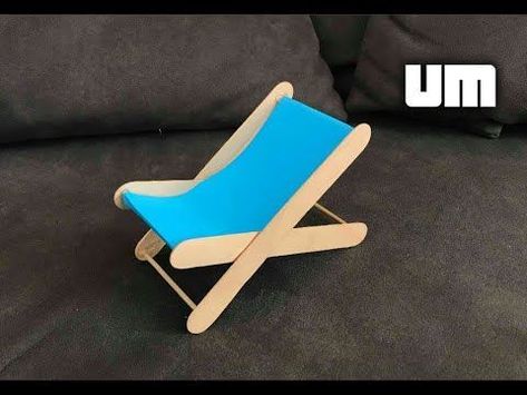 How To Make A Beach Chair Out Of Popsicle Sticks, Popsicle Stick Beach Chair, Diy Beach Chair, Popsicle Stick Crafts For Adults Diy, Beach Crafts For Adults, Chair Craft, Popsicle Stick House, Beach Chairs Diy, Popsicle Stick Crafts For Adults