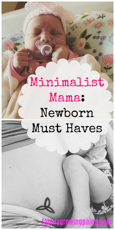 After having 4 kids, I know all about newborn must have items. You don't need tons of items to make your newborn baby happy. Minimalist moms rejoice, you can have a baby on a budget without buying too many baby items. Newborn Must Haves, Baby Items Must Have, Newborn Baby Items, Minimalist Parenting, New Born Must Haves, Newborn Needs, Growing Pains, Baby Sleep Problems, Natural Parenting