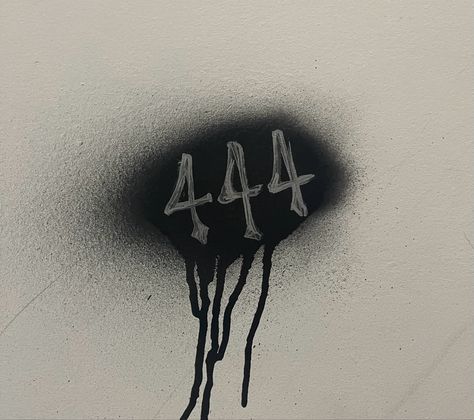 #444 #angelnumbers #angel #spirituality #aesthetic 444 Black And White, Lyla Core, 444 Aesthetic, 444 Wallpaper, Angelic Numbers, Spirituality Aesthetic, Number Icons, Angel 444, Star Tattoos