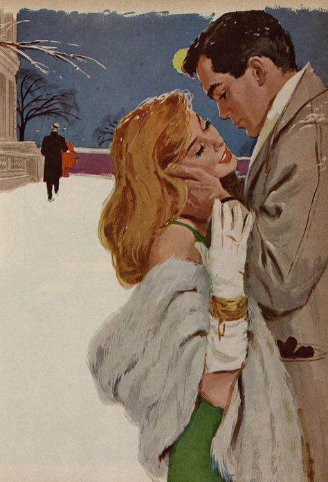 Art About Love, Love Tiktok, 50s Art, Vintage Illustration Art, Romance Art, 인물 드로잉, Pulp Art, Arte Inspo, Romantic Art