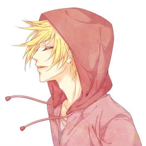 Pink Rose (Song)/#413215 - Zerochan Hoodie Side View, Blonde Hair Anime Boy, Side View Drawing, Xavier Rudd, Tokyo Kawaii, Anime Boy Hair, Anime Inspired Outfits, Girl And Boy, Anime Guys Shirtless