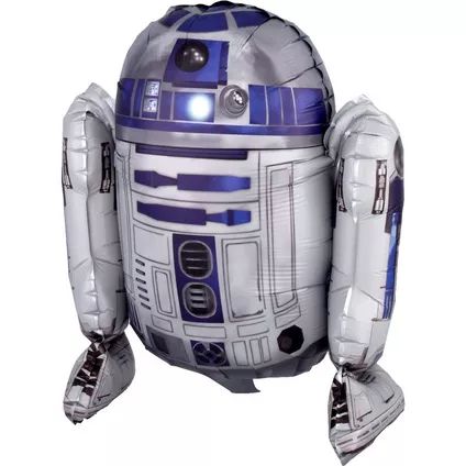 Air-Filled Sitting R2-D2 Balloon, 15in - Star Wars Star Wars Balloons, Star Wars Decor, Classic Star Wars, Star Wars Birthday Party, Star Wars R2d2, Star Wars Celebration, Star Wars Birthday, R2 D2, Sports Themed Party