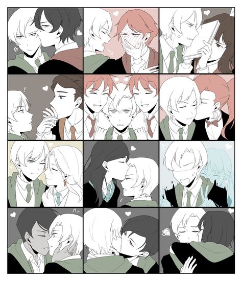 Draco x All character This is cute🖤 Harry X Draco, Harry Potter Couples, Drarry Fanart, Harry Draco, Hp Harry Potter, Gay Harry Potter, Buku Harry Potter, Desenhos Harry Potter, Images Harry Potter