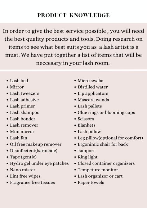 Lash Supply List, Lash Tech Supplies List, Beginner Lash Tech Prices, Lash Tech Price List, Lashing Tips, Baby Dump, Lash Tutorial, Lash Course, Esthetician Supplies