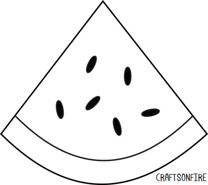 How To Draw A Watermelon (Plus A Free Coloring Page) - Craftsonfire Printable Watermelon Template, Watermelon Template Free Printable, Watermelon Template, Watermelon Outline, Watermelon Coloring Page, Scrapbooking Recipes, Watermelon Coloring, Watermelon Drawing, Watermelon Clipart