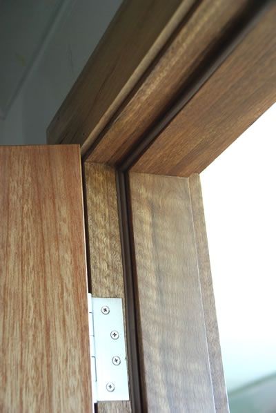 Door Jamb Design, Door Jamb Detail, Single Main Door Designs, Door Jam, Modern Shed, Custom Wood Doors, Wooden Main Door, Walnut Doors, Wooden Main Door Design