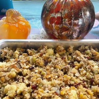 Apricot Stuffing Recipe, Cornbread Sausage Cranberry Stuffing, Sausage Apple Cornbread Stuffing, Bobby Flay Cornbread Stuffing, Fruit Stuffing, Apple Fennel Sausage Stuffing, Roy’s Sausage Sage Stuffing, Buttery Cornbread, Sausage Cornbread Stuffing