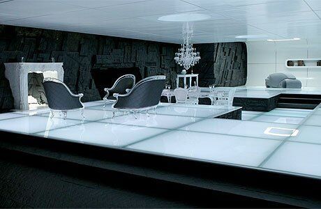 Flynn's Safehouse/Gallery | Tron Wiki | Fandom Living Room Elevation, Black And White Living Room Decor, Futuristic Interior Design, White Living Room Decor, Black And White Living Room, Tron Legacy, Futuristic Interior, White Living, White Living Room