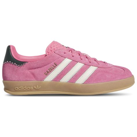 adidas Originals Gazelle Indoor | Foot Locker Adidas Bold Gazelle, Popular Shoes For Women, Pink Adidas Gazelle, Realistic Wishlist, Adidas Gazelle Pink, Pink Gazelles, Adidas Gazelles, Cute Adidas, Gazelle Adidas