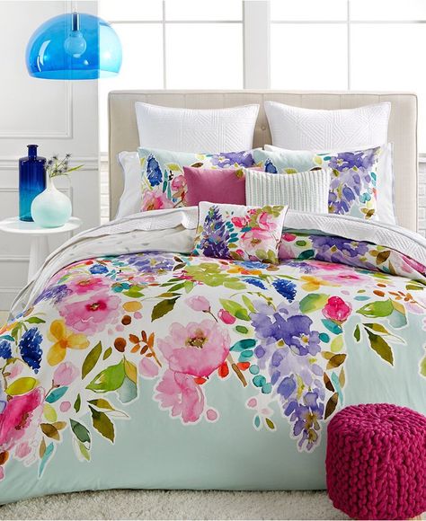 Bluebellgray Wisteria Comforter Set ($182) Mint Bedding, King Duvet Set, Twin Xl Comforter, Twin Bed Sets, King Comforter Sets, Luxury Bedding Sets, Queen Comforter Sets, Bed Linens Luxury, Queen Bedding Sets