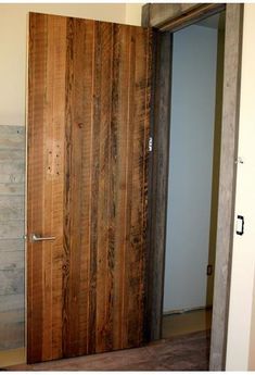 Barnwood and Reclaimed Doors | High Sierra Custom Door Rustic Wood Interior, Trim Molding Ideas, Wood Interior Door, Barnwood Doors, Barn Door Farmhouse, Molding Ideas, Slab Doors, Reclaimed Doors, Trim Molding