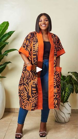 African Luxury Fashion, Ankara Kimono Outfit, Trouser And Top For Ladies, Chiffon Gown Styles, African Print Kimono, Ankara Kimono, Igbo Wedding, Nigerian Lace Styles Dress, Kimono Outfit