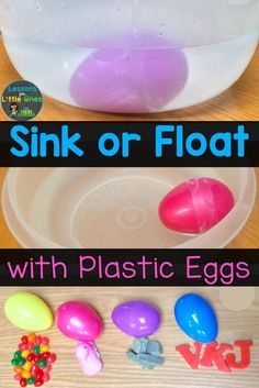 Easter Science Experiments, Easter Science, April Preschool, O Block, Easter Lessons, Sink Or Float, Easter Preschool, Easter Activities For Kids, Spring Preschool