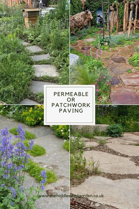 Chelsea 2023, Paver Path, Stone Garden Paths, Permeable Paving, Garden Pavers, Paving Ideas, Small Vegetable Gardens, Small Front Yard, Garden Privacy