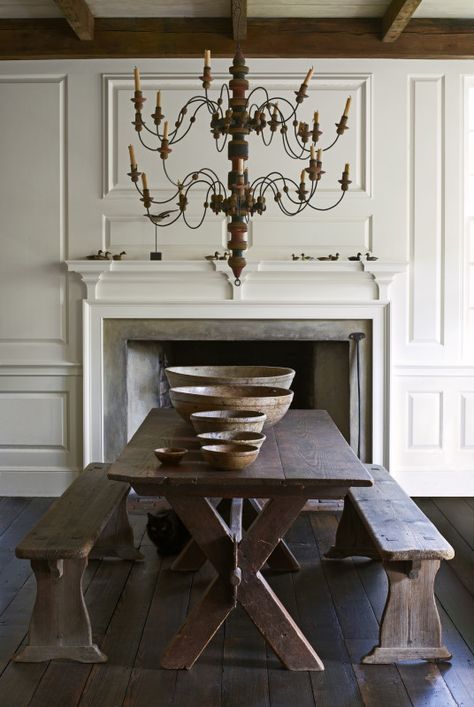 NANCY BRAITHWAITE ATLANTA Nancy Braithwaite, Rustic Home Interiors, Country Dining, Vintage Dining Table, Local Furniture, Dining Table Design, Back To Nature, Rustic Interiors, Interior Projects