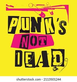 Punk Rock Images, Stock Photos & Vectors | Shutterstock Punk Lettering, Punk Font, Punk Collage, Rock Sign, Punks Not Dead, Punk Pins, Weird Words, Yellow Background, Punk Rock