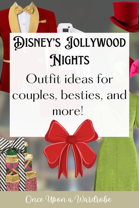 Get ready for Disney's Jollywood Nights in style! In our latest YouTube video, we share vintage-inspired outfit ideas that keep you looking chic yet comfortable. Perfect for couples, gals, and guys, these festive looks capture old Hollywood glamour while ensuring you're ready for a night of Disney fun. From elegant dresses to dapper suits, we’ve got all the tips to help you shine. Watch now for all the details! #JollywoodNights #VintageStyle #DisneyOutfits #HolidayFashion 13 Outfits, Trendy Christmas Outfits, Dapper Suits, Couple Outfit Ideas, Very Merry Christmas Party, Couple Dress, Fashion Fail, Disney Addict, Disney Holiday