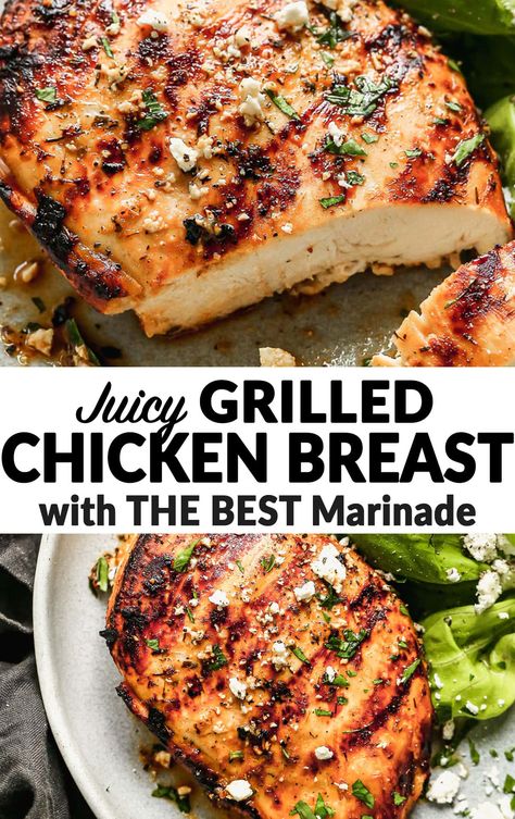 Moist Grilled Chicken, Best Grilled Chicken Breast, Chicken Breast Marinade Recipes, The Best Grilled Chicken, Grilled Chicken Breast Recipes, Best Grilled Chicken, Grilled Chicken Marinade, Bbq Chicken Breast, Grilled Chicken Tenders