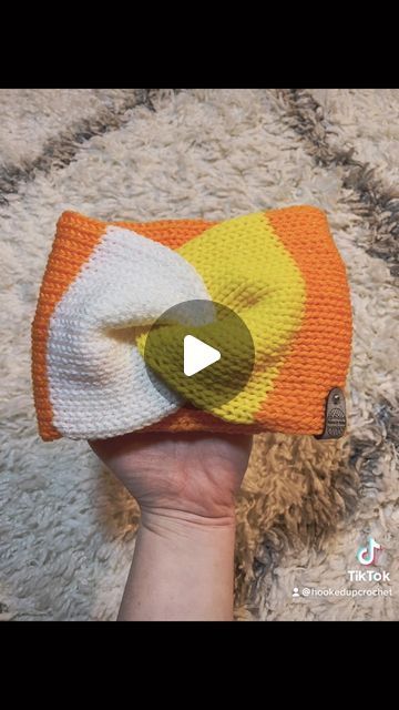 Karen Lucas on Instagram: "The candy corn ear warmer was such a hit last year, I had to make it again this year but add in some ✨SPARKLE✨ I am so ready for fall and all the colors that it brings!  . . . . . . . .  #hookedupcrochet #hobbiyarns #yarnspirations #redheartyarns #sparklesquad #candycorn #sentro40 #machineknitting #knittingmachine #candycornearwarmer  #spreadpositivity #craftsastherapy #makers #moderncrochet #calledtocreate #crochetgram #maker #makersmovement #mompreneur #makerlife #yarnlove #tiktokmakers" Knitting Machine Ear Warmer, Circular Knitting Machine Patterns Free, Ear Warmer Crochet, Crochet Headbands, Circular Knitting Machine, Knitting Machine Patterns, Kids Headbands, Crochet Ear Warmer, Ears Of Corn