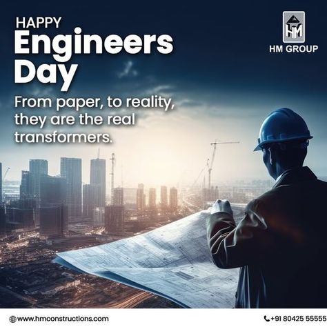 They bring homes, offices, apartments and commercial buildings to life with dedicated effort and determination. To the engineers at HM Constructions and others, a Happy Engineer's Day. Sturdy, safe and elegant structures for you to live and work at, available on www.hmconstructions.com #HMGroup #engineersday #engineers #engineersforlife #engineerslife #engeneeringtech #happyengineersday Engineers Day Creative Ads, Engineers Day Creative, Happy Engineer's Day, Engineers Day, Ads Creative Advertising Ideas, Advertising Ideas, Commercial Buildings, Capital Market, Instagram Ads