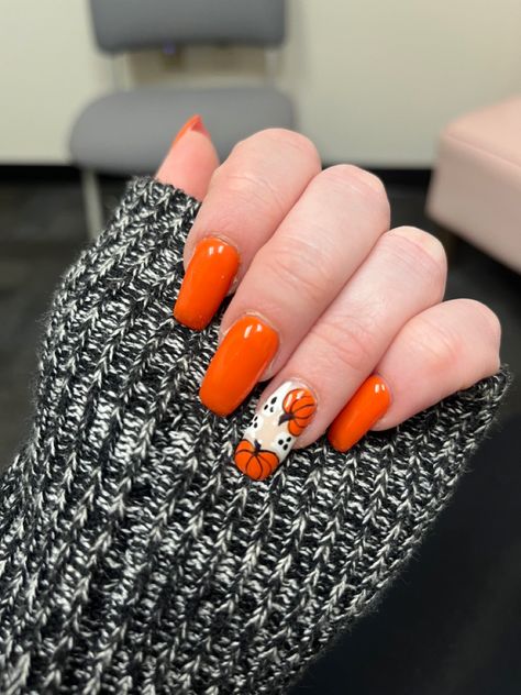 Square orange fall pumpkin ghost nails Orange Square Nails, Grad Nails, Ghost Nails, Fall Thanksgiving Nails, Witch Nails, Pumpkin Nails, Orange Square, Pumpkin Ghost, Thanksgiving Nails