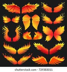 Flame wings Images, Stock Photos & Vectors | Shutterstock Phoenix Wings Tattoo, Fairy Wings Drawing, Fire Wings, Wings Sketch, Phoenix Wings, Fire Fairy, Fire Drawing, Angel Fire, Wings Drawing