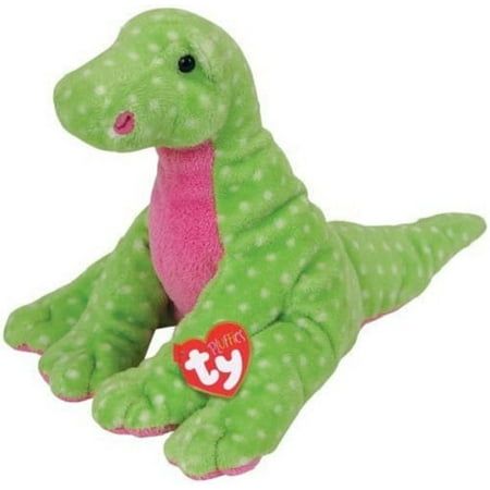 TY Pluffies - STOMPS the Dinosaur (9 Inch) Stuffed Animal Plush Toy. From the Ty Pluffies collection. Plush stuffed animal collectible toy. Mint with mint tags (with heart and tush tags). Approximate size: 9 inches. Made by Ty. Officially Ty licensed product with the authentic Ty heart-shaped tag! Ty Stuffed Animals, Ty Babies, Green Dinosaur, Dinosaur Plush, Baby Dinosaurs, Pets For Sale, Vintage Plush, Cute Stuffed Animals, Polka Dot Design