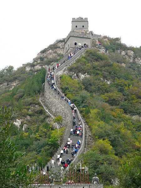 Climbing up the Great Wall of China is an interesting travel experience. The stairs are steeper, deeper and more rough than photos indicate. And we did mention that there are no stair rails. Still, it's a worthy China travel experience  for your bucket list. Steep Stairs, Great Wall Of China, China Travel, Beautiful Waterfalls, Great Wall, Oh The Places Youll Go, Dream Destinations, Places Around The World, International Travel