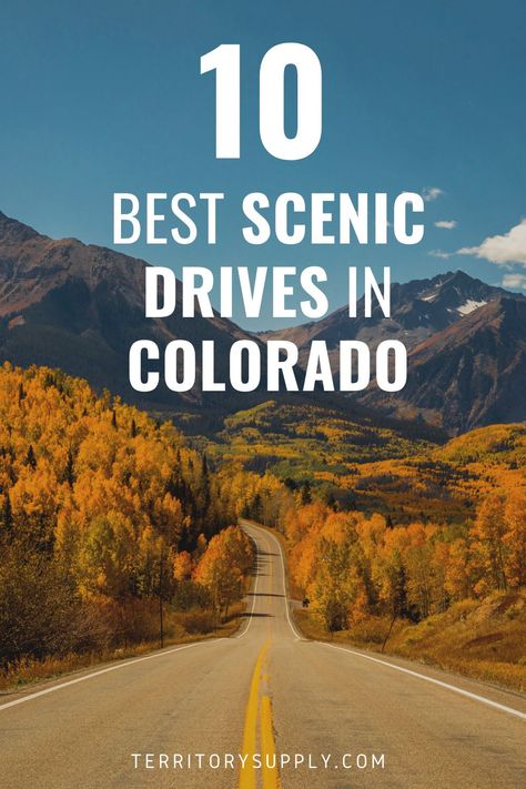 A scenic drive is a great way to cover some ground and see the jaw-dropping scenery of Colorful Colorado. Colorado Road Trip Itinerary Fall, Colorado 5 Day Road Trip Itinerary, Skyline Drive Colorado, Colorado Must See, Colorado Vacation Summer, Palisade Colorado, Avon Colorado, Denver Vacation, Colorado Scenic Drives