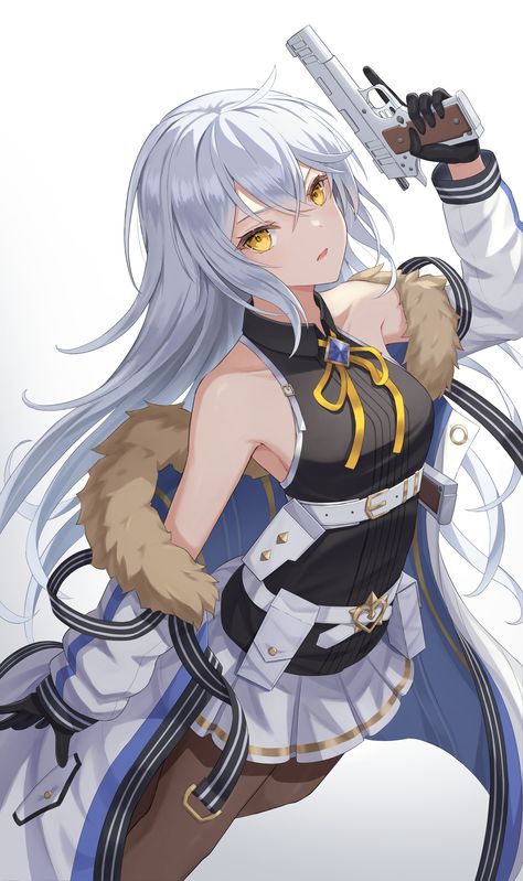 Counter Side Game, Counter Side, Fujimaru Ritsuka, Anime Military, Warrior Girl, Game Character Design, Fate Grand Order, Yellow Eyes, Manga Pictures