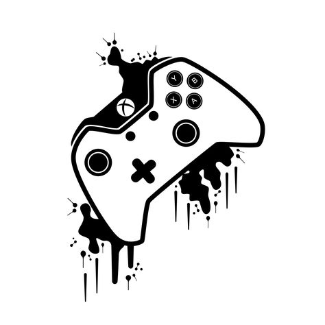 Xbox Controller illustration, designed in adobe illustrator. For those who live for gaming. Xbox Controller Drawing, Controller Illustration, Controller Drawing, Gaming Illustration, Xbox Logo, Gaming Poster, Game Wallpaper Iphone, Playstation Controller, Controller Design