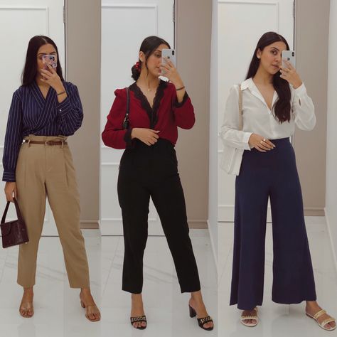 Female Formal Wear, Office Outfits Women Indian, Doctor Work Outfit, University Fits, Office Wear Women Work Outfits, Goa Trip, Trousers Outfit, Formal Wear Women, Trouser Outfit