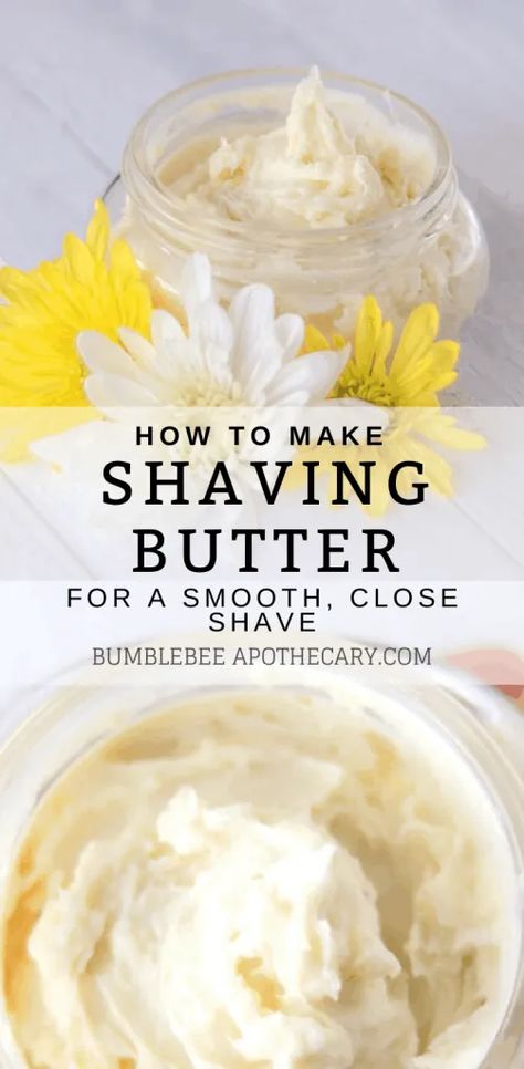 Shaving Butter, Homemade Shaving Cream, Butter Recipes Homemade, Shave Butter, Diy Lotion, Homemade Lotion, Homemade Soap Recipes, Diy Beauty Recipes, Homemade Bath Products