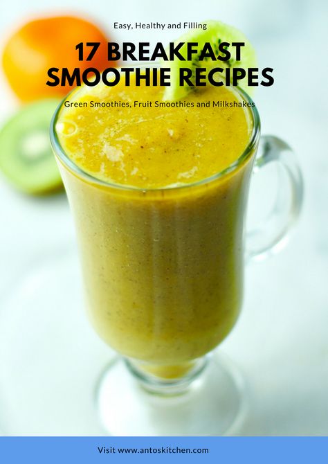 17 BREAKFAST SMOOTHIE RECIPES. #antoskitchen #breakfast #smoothie #recipe #fruit Indian Smoothie Recipes, Indian Smoothies, Smoothie Recipes Breakfast, Apricot Smoothie, Healthy Juicing, Fast Breakfast, Smoothie Recipes Healthy Breakfast, Detox Juice Recipes, Smoothies Recipes