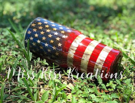 Miss Kiss, American Flag Tumbler, Flag Tumbler, Distressed American Flag, Youtube Video, American Flag, Youtube Videos, Tumbler, Kiss