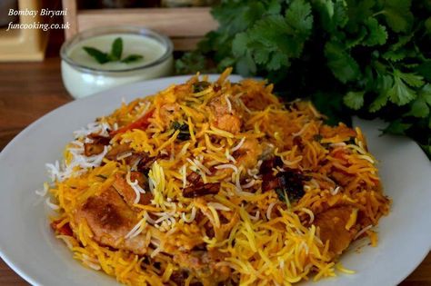 Bombay Biryani (chicken) Bombay Chicken, Bombay Biryani, Pakistani Dishes, Chicken Biryani Recipe, Chicken Biryani, Tea Party Food, Pakistani Food, India Food, Biryani Recipe