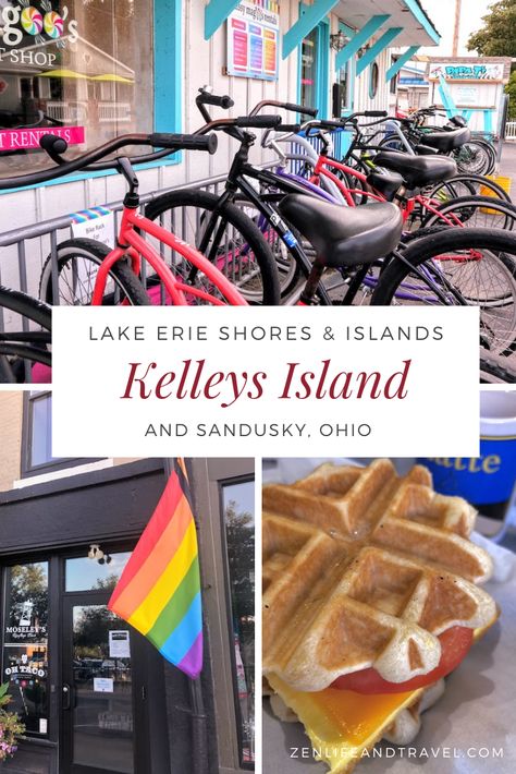 Did you know that Ohio has islands?! Check out Kelleys Island and nearby Sandusky in Ohio for a fantastic vacation spot on the shores of Lake Erie...all without leaving the Midwest! Kellys Island Ohio Lake Erie, Kelly Island Ohio, Sandusky Ohio Things To Do In, Lake Erie Beaches, Kelley’s Island Ohio, Lake Erie Vacation, Catawba Island Ohio, Kelly’s Island Ohio, Ohio Beaches