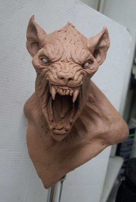 Werewolf Sculpture, Aris Kolokontes, Traditional Sculptures, Creature Feature, Creature Concept Art, Creature Concept, Monster Art, Sculpture Clay, Clay Sculpture