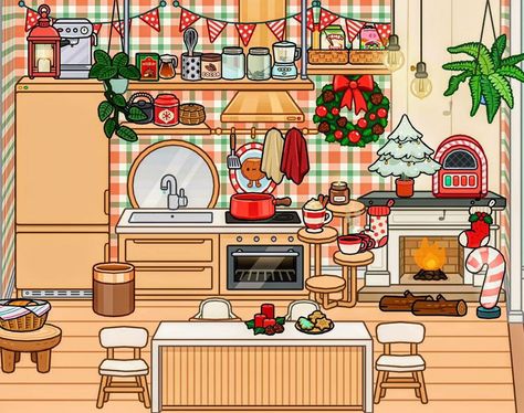 Toca Life Christmas House Idea, Christmas House Toca Boca, Toca Boca House Ideas Christmas, Christmas Toca Boca House Ideas, Toca Boca Room Ideas Christmas, Christmas Toca Boca House, Toca Boca Christmas House, Minecraft Halloween Ideas, Toca Life World Aesthetic Pfp