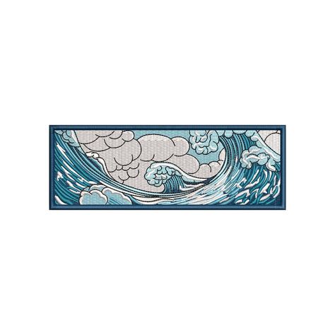 The Great Wave off Kanagawa, Machine Embroidery Designs, Japanese Embroidery Art, Embroidery Files, Embroidery Pattern, Digital Download - Etsy Ticket Design, The Great Wave, Great Wave Off Kanagawa, Cartoon Embroidery, Art Embroidery, Japanese Embroidery, Embroidery On Clothes, Embroidery Needles, Embroidery Craft